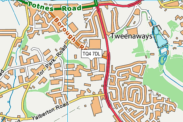 TQ4 7DL map - OS VectorMap District (Ordnance Survey)