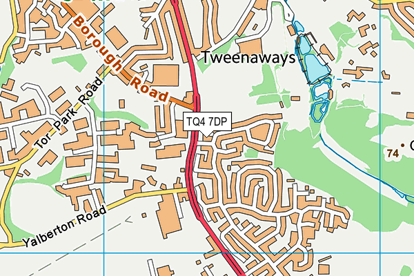 TQ4 7DP map - OS VectorMap District (Ordnance Survey)