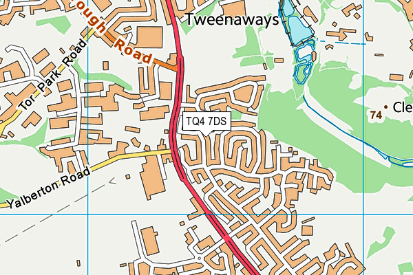 TQ4 7DS map - OS VectorMap District (Ordnance Survey)