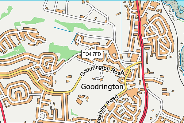 TQ4 7FD map - OS VectorMap District (Ordnance Survey)