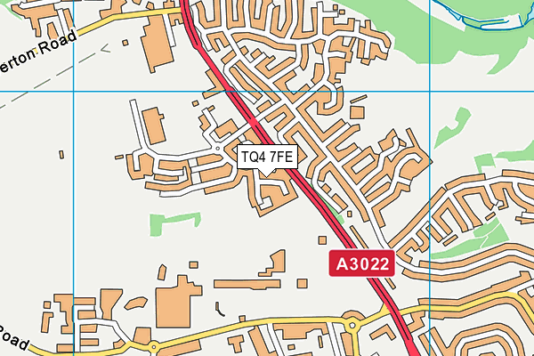 TQ4 7FE map - OS VectorMap District (Ordnance Survey)