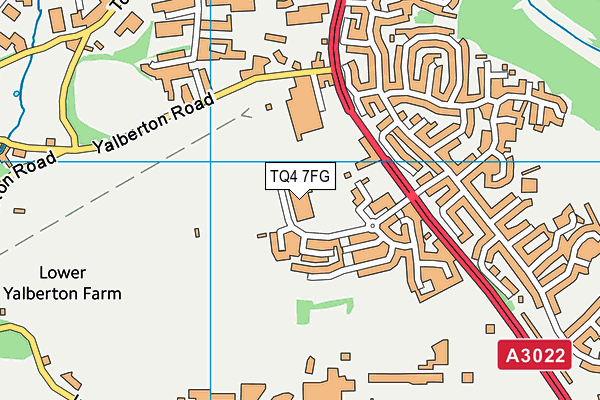 TQ4 7FG map - OS VectorMap District (Ordnance Survey)