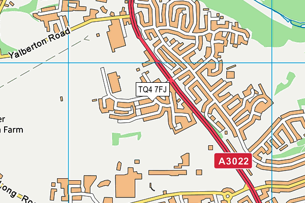 TQ4 7FJ map - OS VectorMap District (Ordnance Survey)
