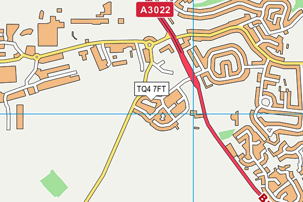 TQ4 7FT map - OS VectorMap District (Ordnance Survey)