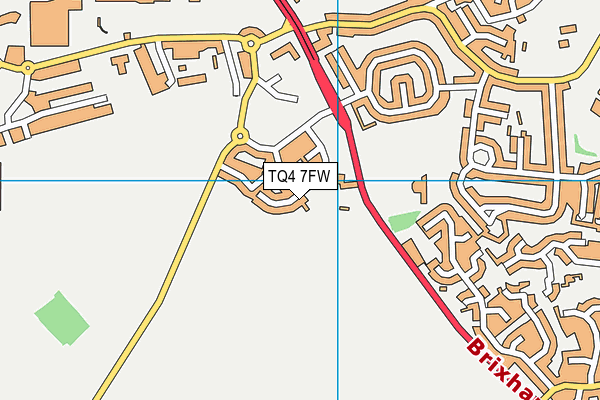 TQ4 7FW map - OS VectorMap District (Ordnance Survey)