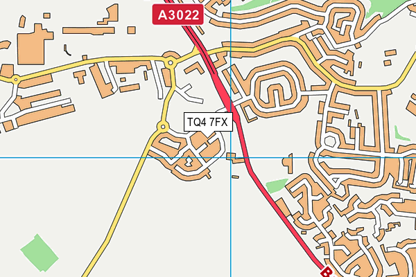 TQ4 7FX map - OS VectorMap District (Ordnance Survey)