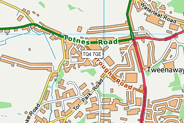 TQ4 7GE map - OS VectorMap District (Ordnance Survey)