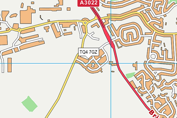 TQ4 7GZ map - OS VectorMap District (Ordnance Survey)