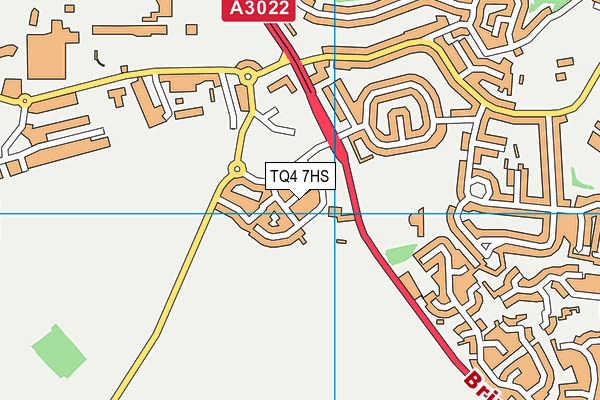 TQ4 7HS map - OS VectorMap District (Ordnance Survey)