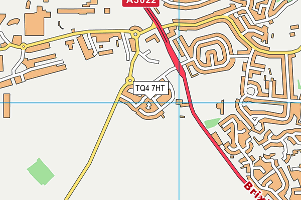 TQ4 7HT map - OS VectorMap District (Ordnance Survey)