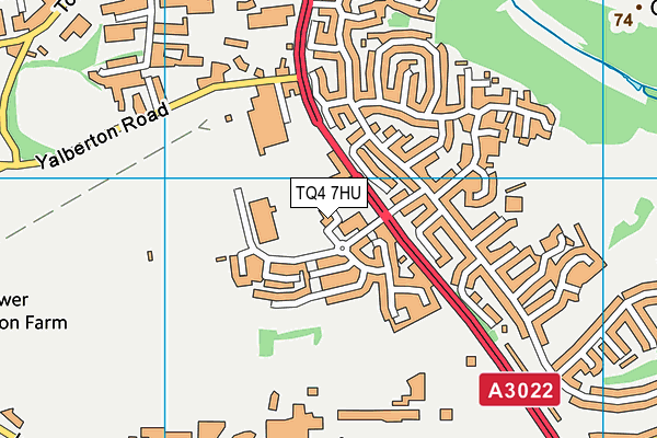 TQ4 7HU map - OS VectorMap District (Ordnance Survey)