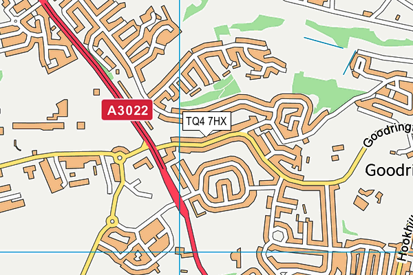 TQ4 7HX map - OS VectorMap District (Ordnance Survey)