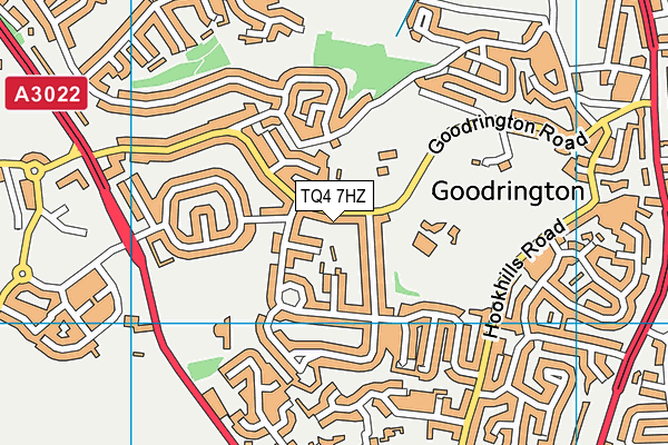 TQ4 7HZ map - OS VectorMap District (Ordnance Survey)