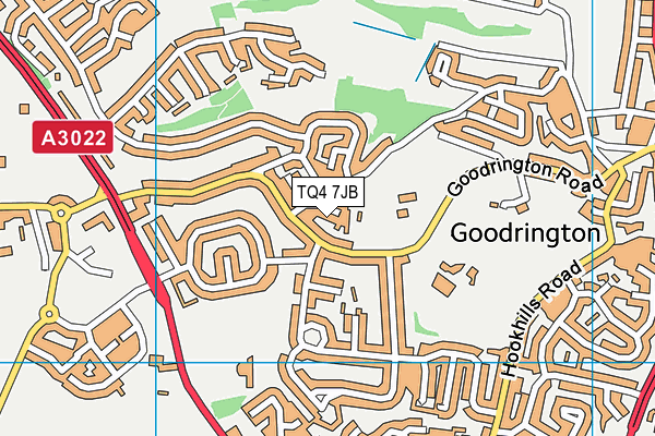 TQ4 7JB map - OS VectorMap District (Ordnance Survey)