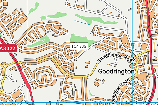 TQ4 7JG map - OS VectorMap District (Ordnance Survey)
