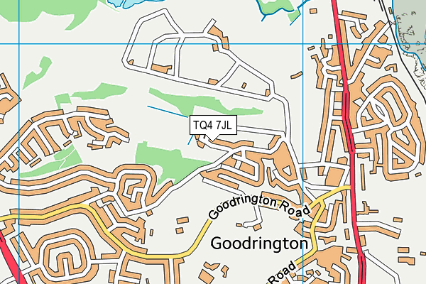 TQ4 7JL map - OS VectorMap District (Ordnance Survey)