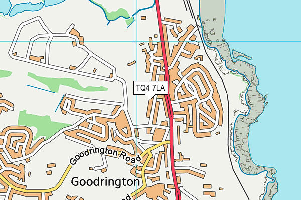 TQ4 7LA map - OS VectorMap District (Ordnance Survey)
