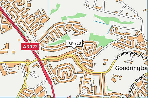 TQ4 7LB map - OS VectorMap District (Ordnance Survey)