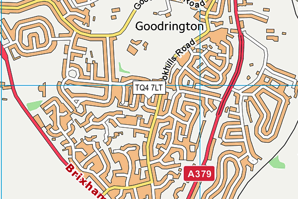 TQ4 7LT map - OS VectorMap District (Ordnance Survey)