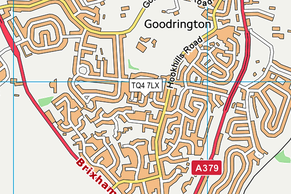 TQ4 7LX map - OS VectorMap District (Ordnance Survey)