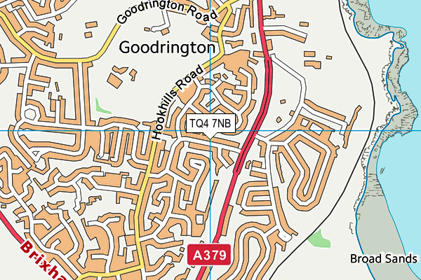 TQ4 7NB map - OS VectorMap District (Ordnance Survey)