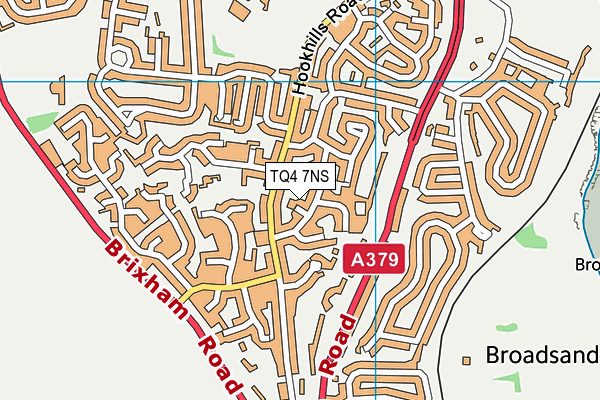 TQ4 7NS map - OS VectorMap District (Ordnance Survey)