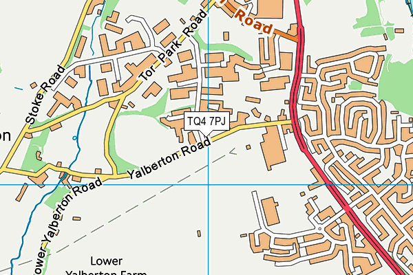 TQ4 7PJ map - OS VectorMap District (Ordnance Survey)