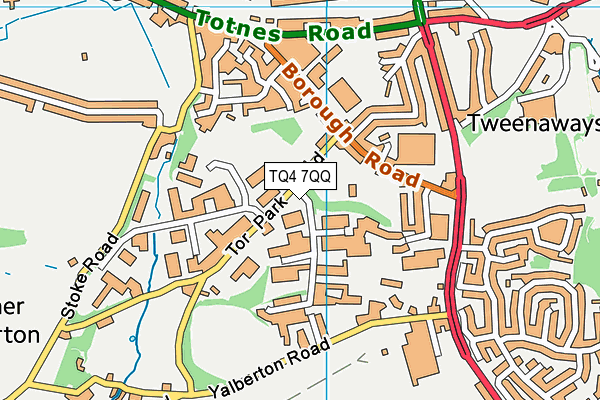 TQ4 7QQ map - OS VectorMap District (Ordnance Survey)