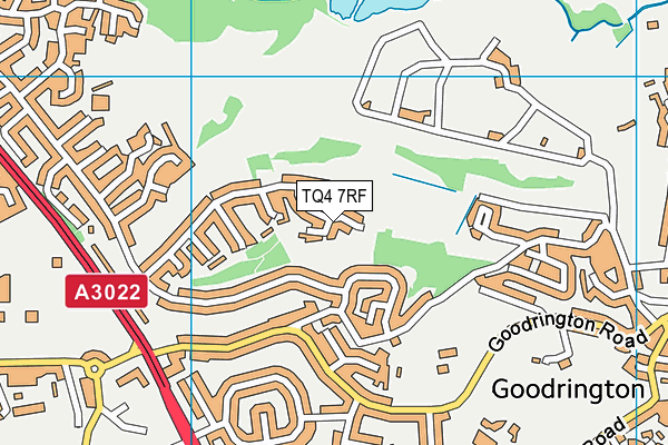 TQ4 7RF map - OS VectorMap District (Ordnance Survey)