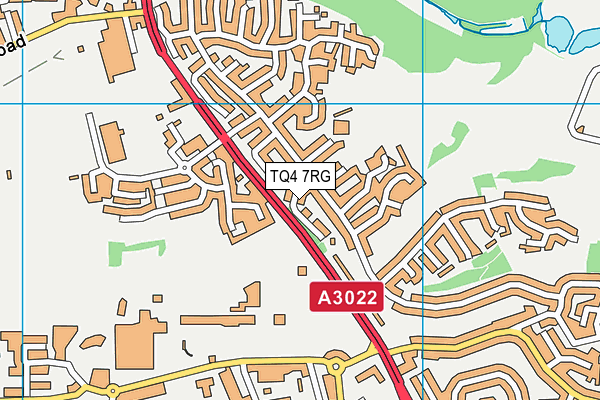 TQ4 7RG map - OS VectorMap District (Ordnance Survey)