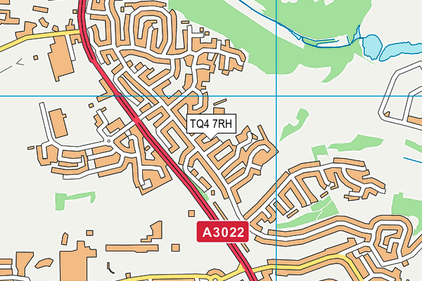 TQ4 7RH map - OS VectorMap District (Ordnance Survey)