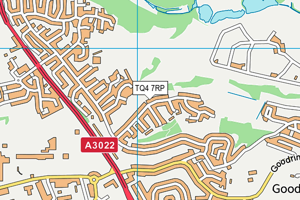 TQ4 7RP map - OS VectorMap District (Ordnance Survey)