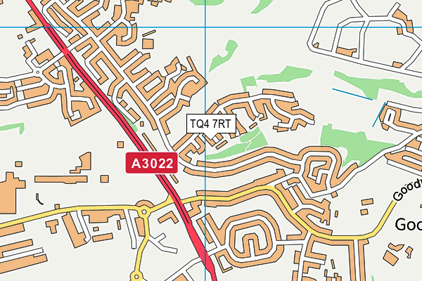 TQ4 7RT map - OS VectorMap District (Ordnance Survey)