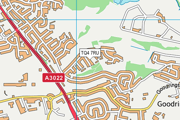TQ4 7RU map - OS VectorMap District (Ordnance Survey)