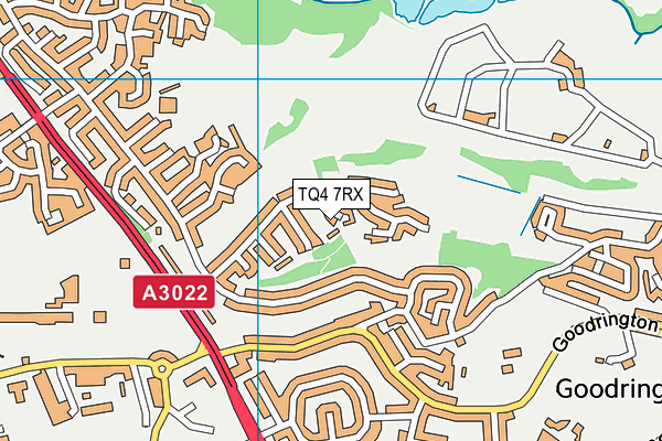 TQ4 7RX map - OS VectorMap District (Ordnance Survey)