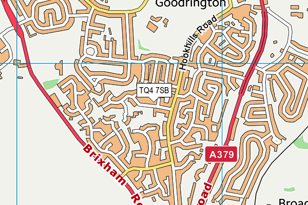 TQ4 7SB map - OS VectorMap District (Ordnance Survey)