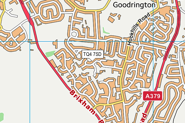 TQ4 7SD map - OS VectorMap District (Ordnance Survey)
