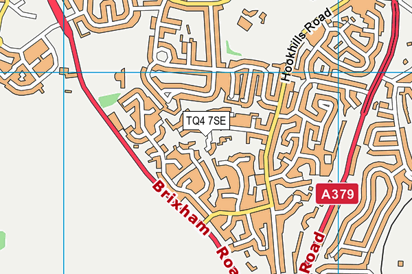 TQ4 7SE map - OS VectorMap District (Ordnance Survey)