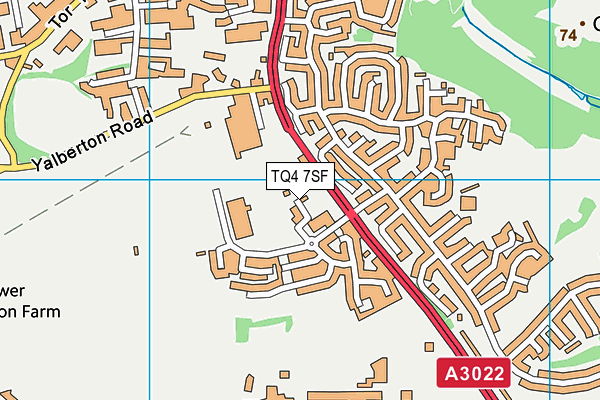TQ4 7SF map - OS VectorMap District (Ordnance Survey)