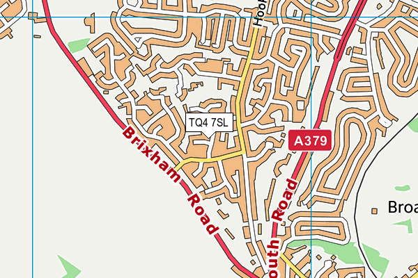 TQ4 7SL map - OS VectorMap District (Ordnance Survey)