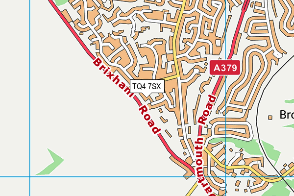 TQ4 7SX map - OS VectorMap District (Ordnance Survey)
