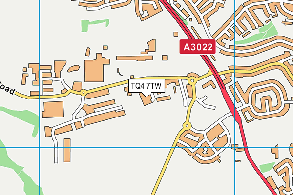 TQ4 7TW map - OS VectorMap District (Ordnance Survey)