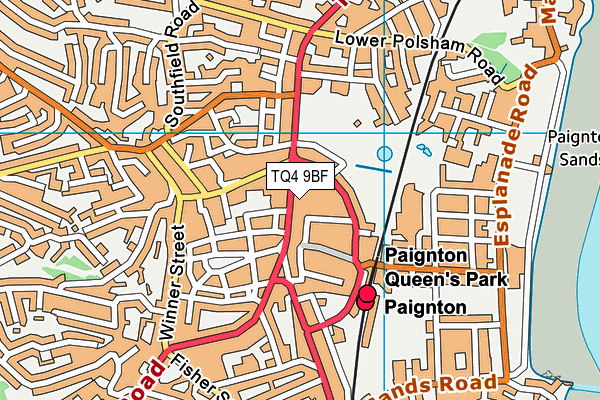 TQ4 9BF map - OS VectorMap District (Ordnance Survey)