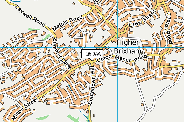 TQ5 0AA map - OS VectorMap District (Ordnance Survey)