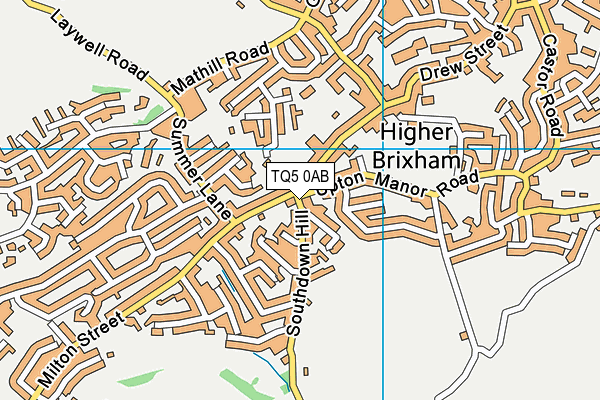 TQ5 0AB map - OS VectorMap District (Ordnance Survey)