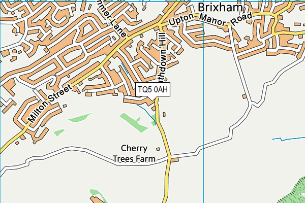 TQ5 0AH map - OS VectorMap District (Ordnance Survey)