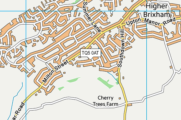 TQ5 0AT map - OS VectorMap District (Ordnance Survey)