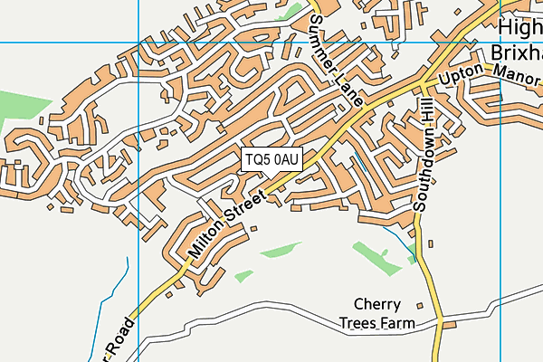 TQ5 0AU map - OS VectorMap District (Ordnance Survey)