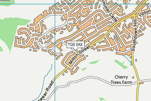 TQ5 0AX map - OS VectorMap District (Ordnance Survey)