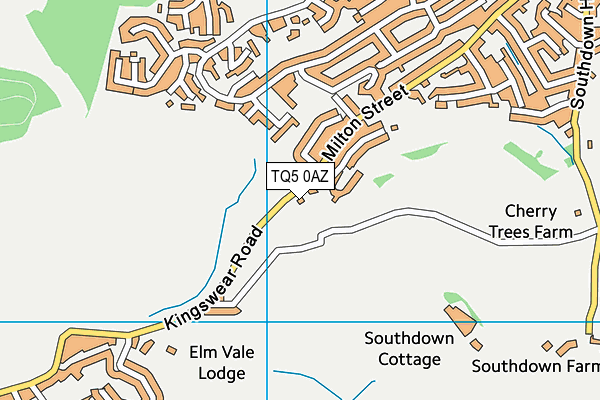 TQ5 0AZ map - OS VectorMap District (Ordnance Survey)